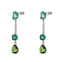 Earrings Brosway Woman FANCY LIFE GREEN in Silver Cubic Zirconia FLG152